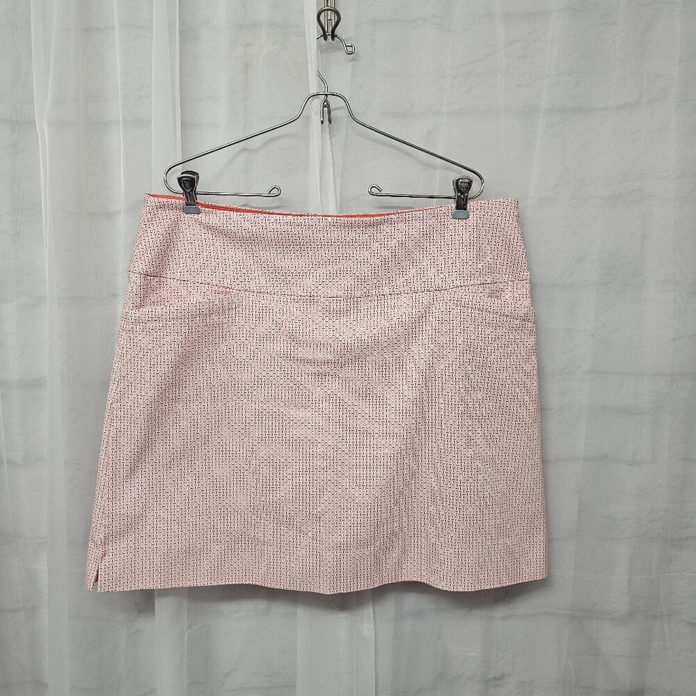 S.C. & Co. Pink White Skort Athletic Golf Tennis Sporty XL